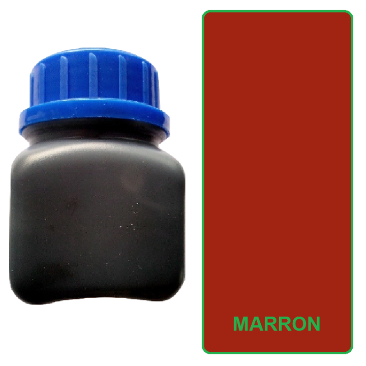 Teinture de tranche marron