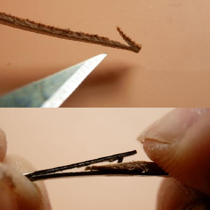 Comment enfiler le lacet en cuir plat dans le passe lacet