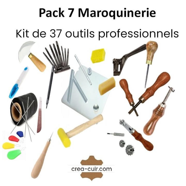 Kit outillage pour démarrer travail du cuir