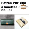 Patron PDF étui à lunettes