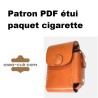 Patron PDF étui paquet de cigarette