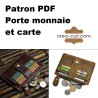 Patron PDF porte monnaie - porte carte
