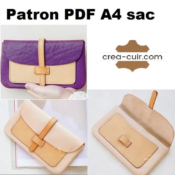 Patron PDF sacoche cuir