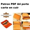 Patron porte carte de visite en cuir
