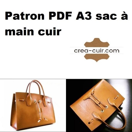 Patron PDF A3 sac à main