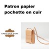 Patron papier pochette cuir