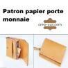 Patron papier porte monnaie