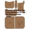 Patron PDF A4 petit sac cuir
