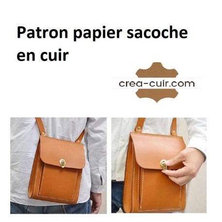 Patron sacoche cuir