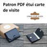 Patron porte carte de visite