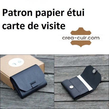 Patron porte carte de visite