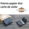 Patron porte carte de visite