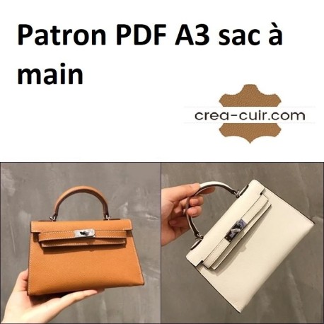 Patron PDF A3 sac à main