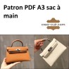 Patron PDF A3 sac à main