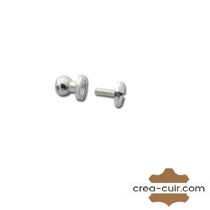 Bouton de col nickel pour la maroquinerie