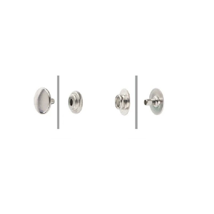 Bouton à pression nickel