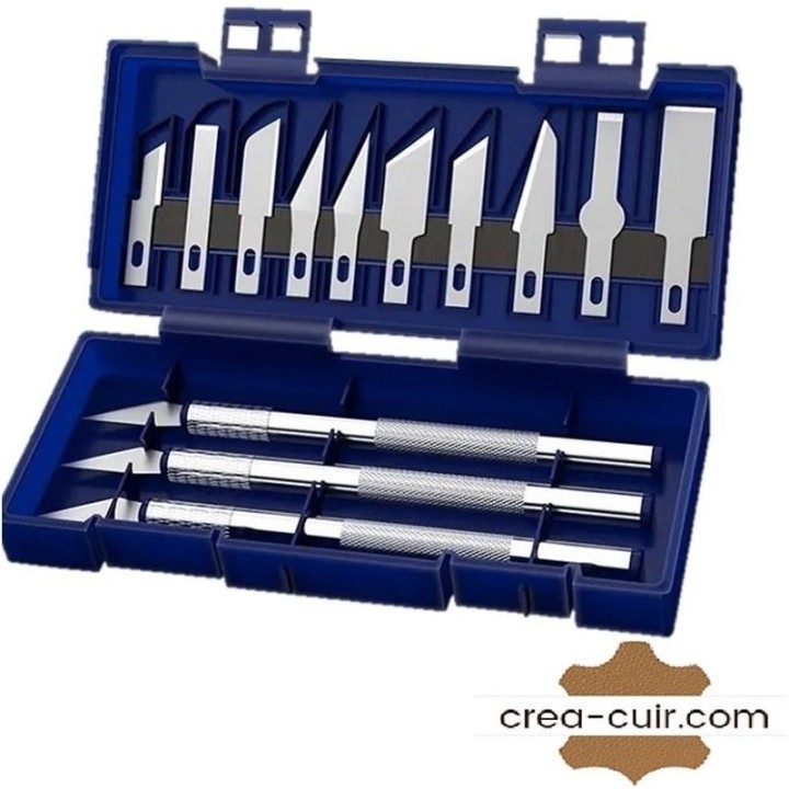 Coffret de 3 cutters scalpel