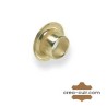 Lot de 100 œillets en laiton pour cuir de 4 mm de diamètre intérieur