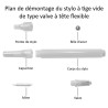 Stylo retouche cuir