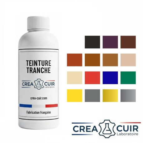 Teinture tranche cuir
