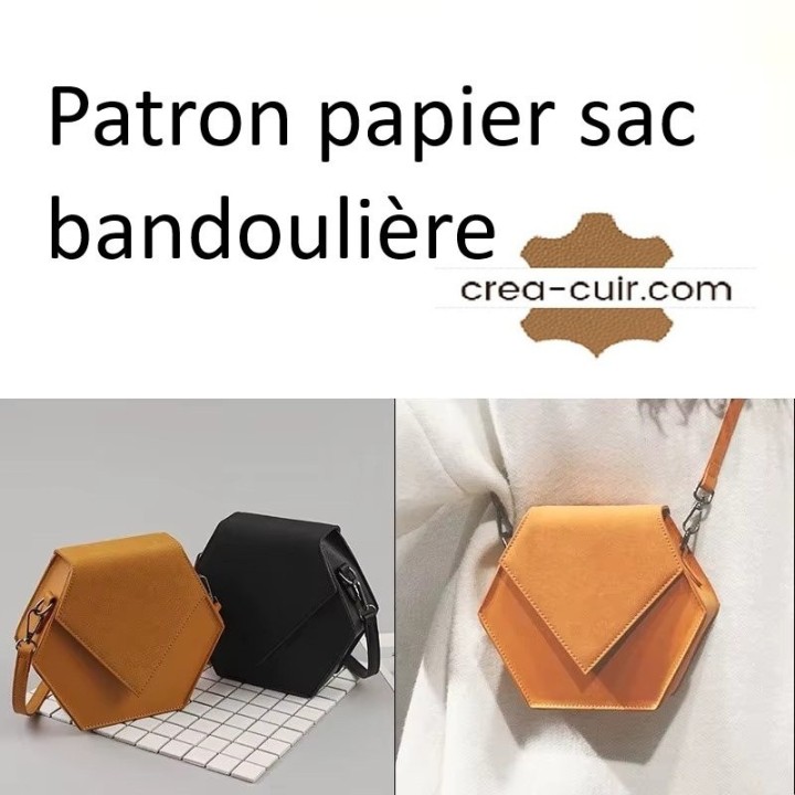Patron sac à main en cuir