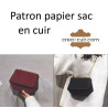 Patron sac à main en cuir