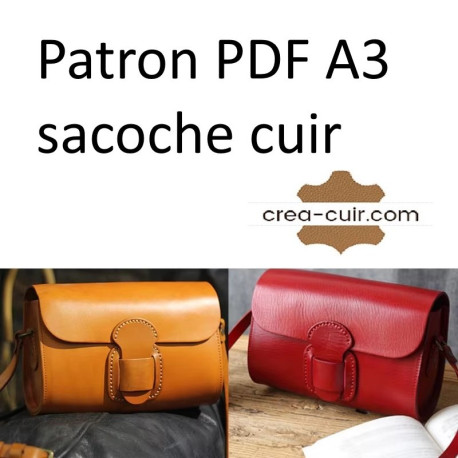 Patron sac à main en cuir