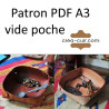 Patron vide poche en cuir