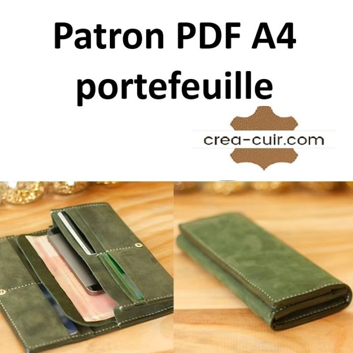 Patron portefeuille cuir