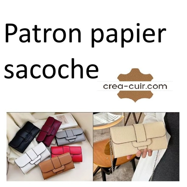 Patron sacoche cuir