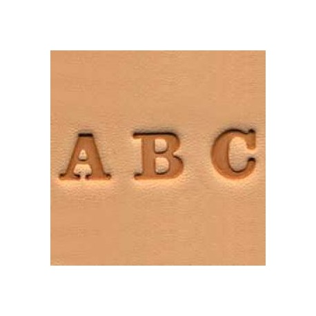 Matoirs cuir lettres alphabet 6 mm