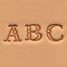 Matoirs cuir lettres alphabet 9 mm