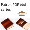Patron porte carte en cuir