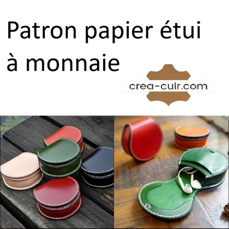 Patron étui monnaie en cuir