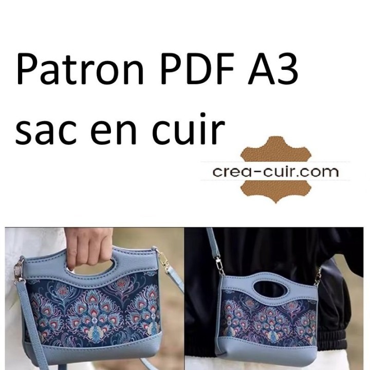 Patron sac cuir femme