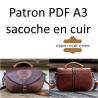 Patron sacoche cuir vintage