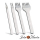 Lot de 4 griffes couture a frapper 4mm