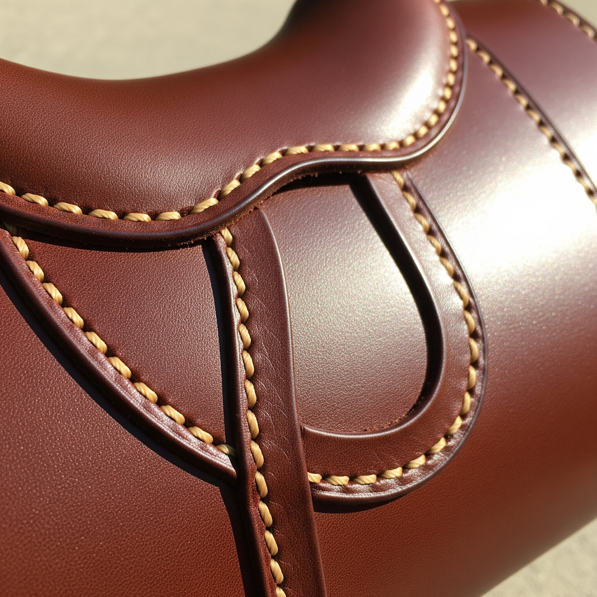 Couture du cuir point sellier