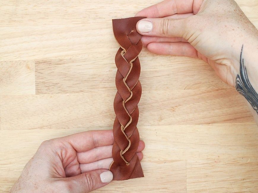 Tuto tressage du cuir