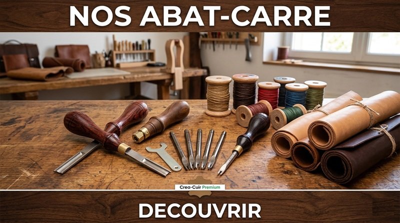 abat carre pour les tranche du cuir