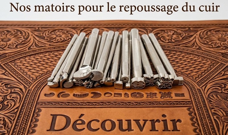 Matoir pour le repoussage du cuir