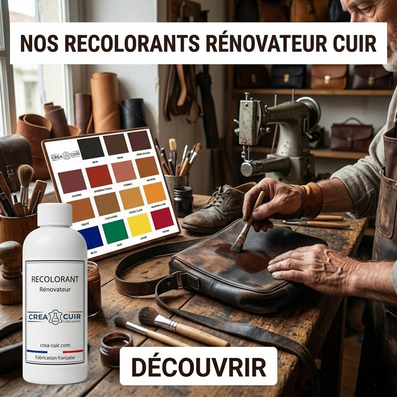 Recolorant renovateur pour le cuir