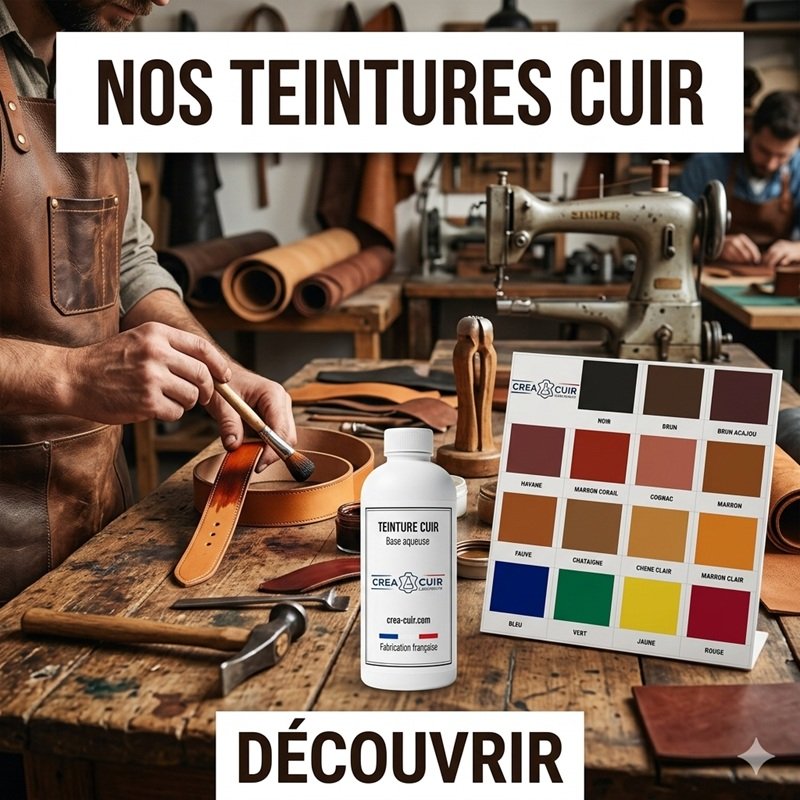 Teinture cuir