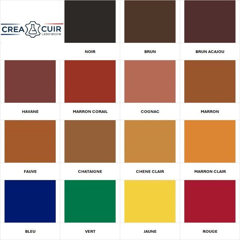 Couleur teinture cuir