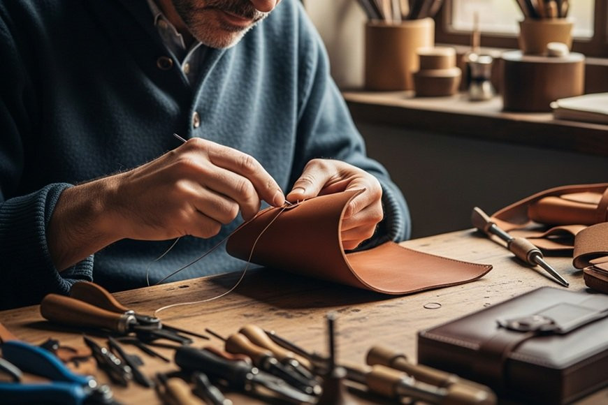 Comment coudre du cuir ? La couture du cuir à la main en points selliers